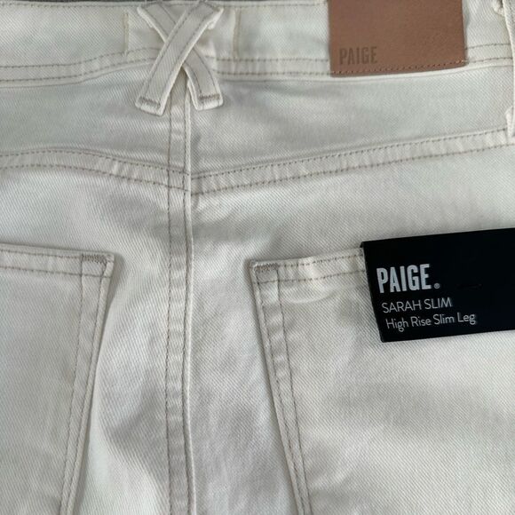 Paige Denim Sarah Slim High Rise Slim Leg Jeans New! - Picture 10 of 13